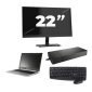 Atrust MT178 - Intel Celeron N2820 - 13 inches - 2GB RAM - 4GB SSD - Windows 10 Home + 1x 22 inch Monitor