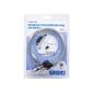 LogiLink PC/Notebook cable lock with 2 keys, length 1.5m, silver