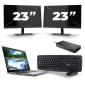 Dell Latitude 5410 - Intel Core i5-10th Generation - 14 inch - 8GB RAM - 256GB SSD - Windows 11 + 2x 23 inch Monitor