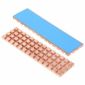 Copper Heat Sink with Thermal Pad for (M.2) NGFF 2280 SSD, Gold