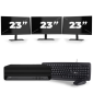 HP EliteDesk 800 G6 USFF - Intel Core i7 10th Generation - 16GB RAM - 256GB SSD - Windows 11 + 3x 23 inch Monitor