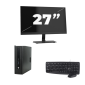 HP ProDesk 600 G2 USFF - Intel Core i3-6th Generation - 8GB RAM - 256GB SSD - Windows 11 + 1x 27 inch Monitor