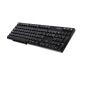 USB Wired Keyboard 104-keys, AZERTY Layout, Black, K-602
