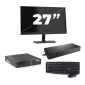 Lenovo ThinkCentre M700 USFF - Intel Core i5-6th Generation - 8GB RAM - 256GB SSD - Windows 11 + 1x 27 inch Monitor