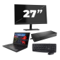 Lenovo ThinkPad A485 - AMD Ryzen 5 2500U - 14 inch - 16GB RAM - 256GB SSD - Windows 11 Home + 1x 27 inch Monitor