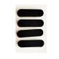 Generic Desktop Rubber Bottom Feet Cuboid 22-10-3mm of 4