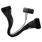 Dual PSU Power Supply Adapter Cable,18AWG,30CM