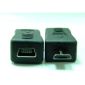 USB micro male to mini female adapter