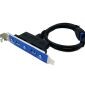 USB 3.0 Bracket 2-Port, 20-Pin (with an empty-Pin)