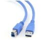 Cableexpert USB 3.0 USB 3.0 A Male to B Male, blue, 1.8M