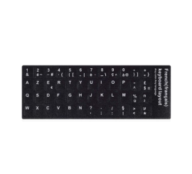 AZERTY keyboard sticker sheet