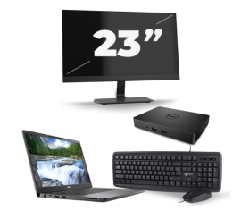 Dell Latitude 7300 - Intel Core i5-8th Generation - 13 inch - 8GB RAM - 256GB SSD - Windows 11 + 1x 23 inch Monitor