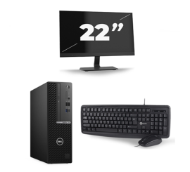 Dell OptiPlex 7080 USFF - Intel Core i7 10th Generation - 16GB RAM - 256GB SSD - Windows 11 + 1x 22 inch Monitor
