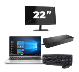 HP ProBook 440 G8 - Intel Core i3 11th Generation - 14 inch - 16GB RAM - 256GB SSD - Windows 11 Home + 1x 22 inch Monitor