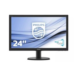 Philips 240V5QDSB - 24 inch - 1920x1080 - DVI - HDMI - VGA - Black