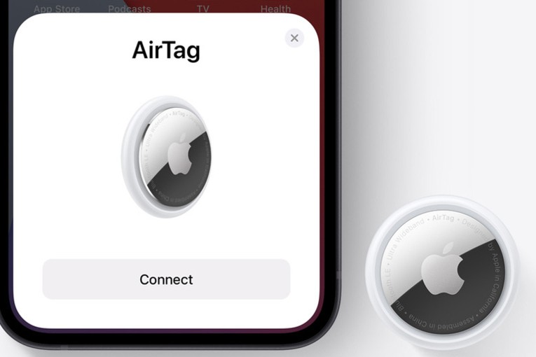 connecting apple airtag to iphone